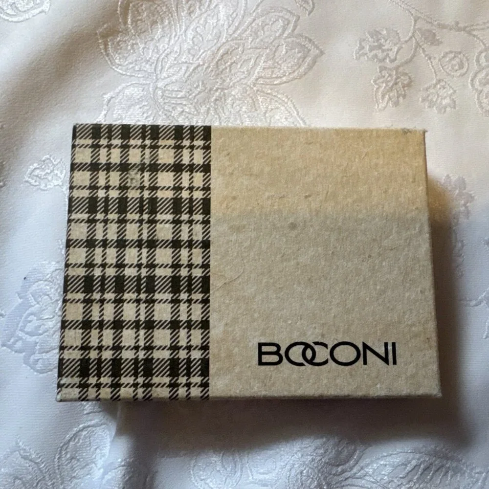 Boconi Men's Black RFID Slim Card Wallet Genuine Leather Box Brand New Tag - Picture 7 of 9